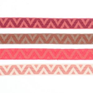25mm Polyester Jacquard Webbing Trim For Shoes