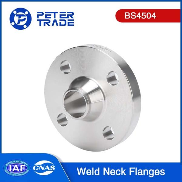 Buy Zinc Plated 4 Inch Weld Neck Raised Face WNRF Flanges PN 25 for Oil and Gas Industry at wholesale prices