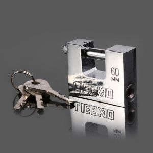 Anti Theft Safe Stainless Steel Rectangular Lock Padlock Keyed Padlock