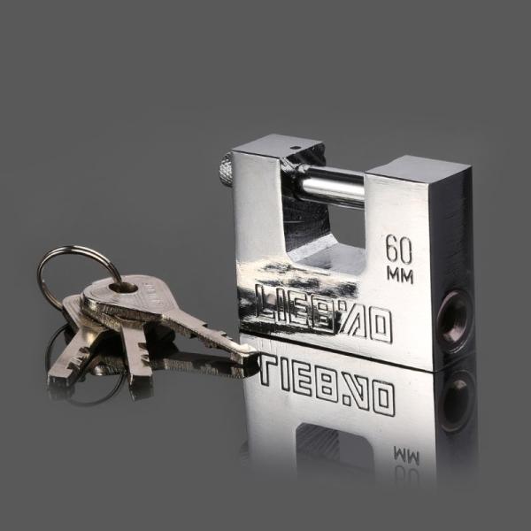 Anti Theft Safe Stainless Steel Rectangular Lock Padlock Keyed Padlock