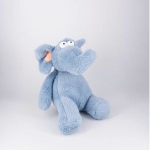 Customized Images Blue Elephant Plush Toy Soft And Huggable Animal Stuffed Toys