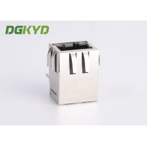Surface Mount Shielded RJ45 Single Port Jack With Ethernet Filter G/Y LED