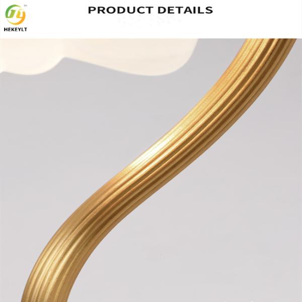 Glass Copper Bedside Table Lamp Delicacy Process Decoration