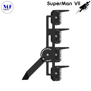 6 Years Warranty 600W Stadium LED Flood Light 3000K-6500K Aluminum+PC Material