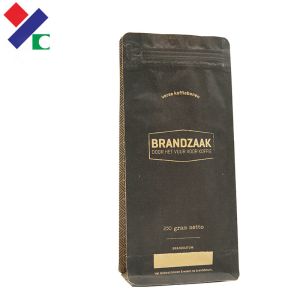 YC Resealable Customized Kraft Paper Bags Aluminium Zip Lock Pouches