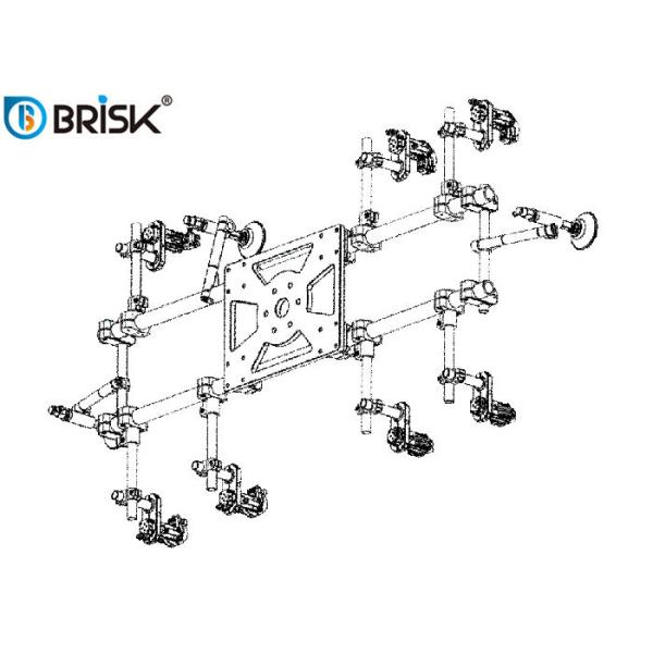 Lightweight Standard Robot Eoat Gripper Nitrile Material For Pneumatic