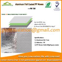 China Aluminum Foil Coated PP Woven as roof reflective insulation for sale