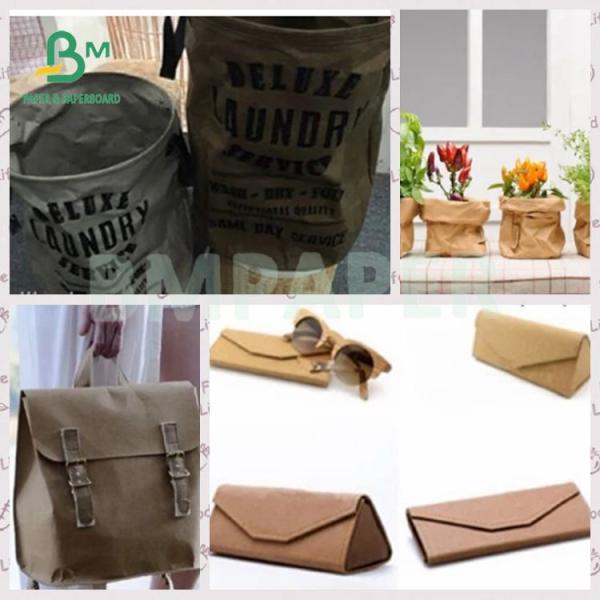 0.55mm Black Biodegradable Durable Washable Jeans Label paper