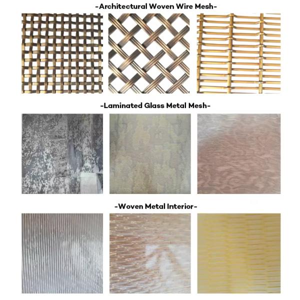 Hot Sale Customized Decorative Brass Woven Wire Mesh Kitchen Wire Mesh Inserts for Cabinet Doors
