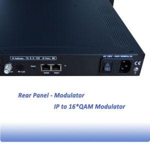 IP To 16 QAM Modulator , Adjacent Frequency Modulator For Paid TV System