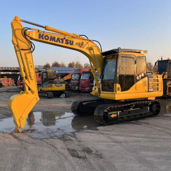 11Ton Used Komatsu PC110 Hydraulic Excavators Construction Earthwork Machinery Digger