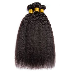 Yaki Straight 100% Brazilian Virgin Hair Extensions Natural And Full