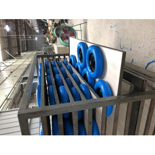 Size 350-400mm Industrial Polyurethane PU Foam Wheel For Trolley Barrow Golf Car