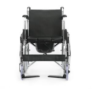 Elderly Multifunctional Drive Medical Wheelchairs 100kg Capacity With Toilet