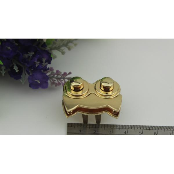 Unique design light gold owl pattern decorative metal press push locks