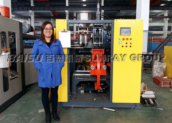Multi Colored Plastic Bottle Moulding Machine 300BPH Capacity SRB50-2