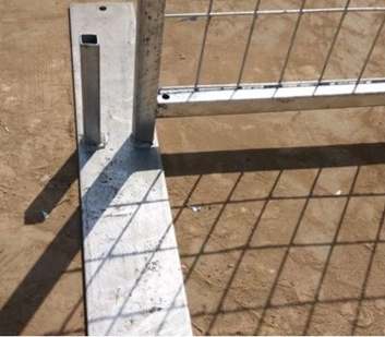 Canada Welded Temp Fence with Solid Anchorage Powder Coated Panels for Construction Sites