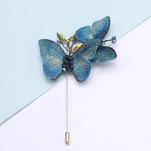 Lightweight Versatile Dual Butterfly Brooch Handcrafted Nature Art Gold