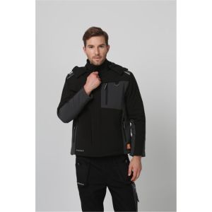 Mens Winter Softshell Jacket , Stretch Windproof Work Jacket