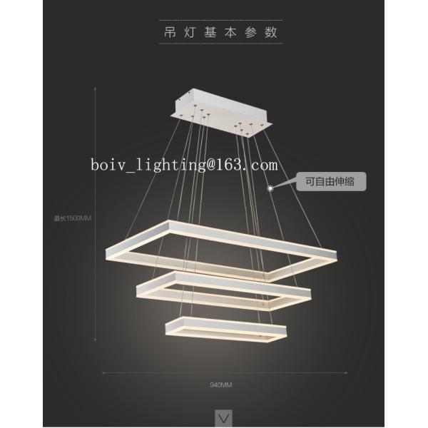 Rectangle Simple Hanging Lamp Pendant Lightings And Chadelier 156w