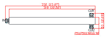 340/380-2700MHz N Female Power Splitter With Split Loss ≤3.5