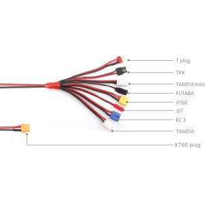 Durable Silicone Lipo Charging Cable , Multipurpose RC Charger Leads