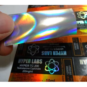 Plastic Waterproof vial Vial Labels Adhesive Stickers Matte Lamination