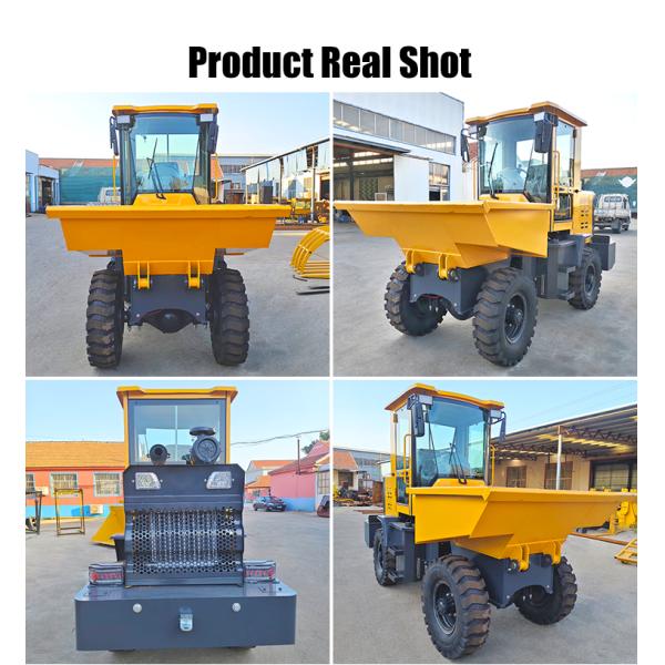 Fast Shipping Hydraulic Mini Dump Truck 4x4 Diesel Wheel Dumper with 1.5CBM Bucket on Promotion