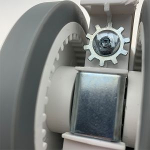 4 Inch TPR Tread Swivel Medical Caster Wheels Twin Wheel With Brake