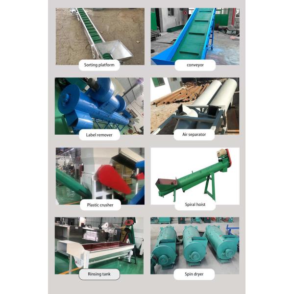 380V Plexiglass Bottle Recycling Machine Crushers Production Line