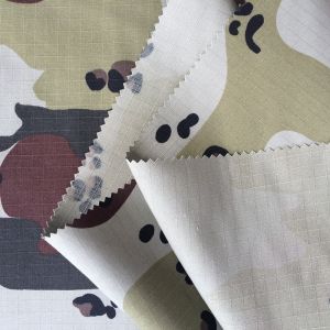 Plain Dyed 100 Cotton Camouflage Fabric Ripstop Print Custom Design