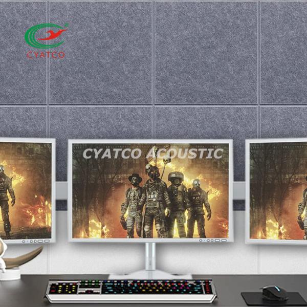 CYATCO 12"X 12" Square Fiber Wall Panel Sound Proof Foam Panels Easy To Cut Size