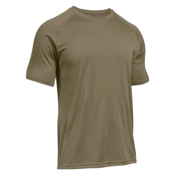 Crew Neck Black Military T Shirt Tactical Tech Nylon Cotton Elastane Military Garments