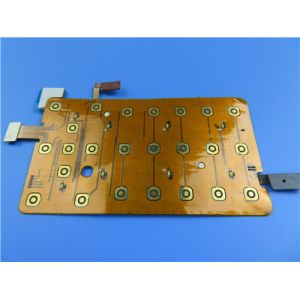 4 Layer Flexible PCB Built on Polyimide with 2 oz Copper and Immersion Gold plus