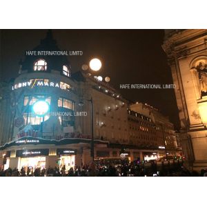 1.2 M Night Work Event Space Lighting Moon Balloon With 2000 W Metal Halide Lamp