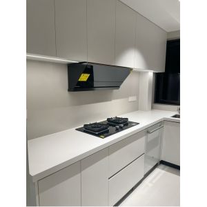 Modern Kitchen Cabinet with Marble Countertop for Apartments