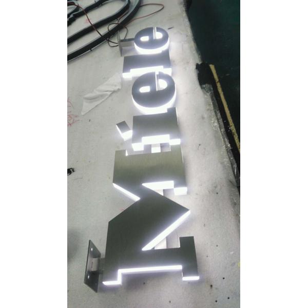 Buy Acrylic Backlit Channel Letter Signs 8000K 33mm For Construction at wholesale prices