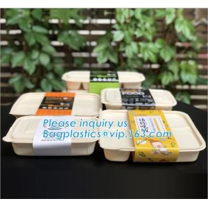 Take Away Fast Food, Compartment Packing Box, Containers, Starch Biodegradable,