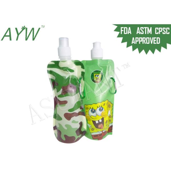 Buy LDPE Drinking Spouted Pouches Packaging Gravure Printing With Carabiner at wholesale prices