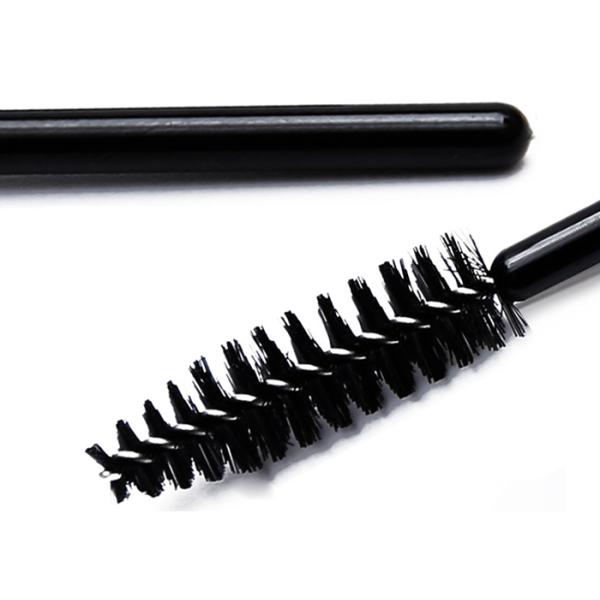 Artificial Fibers Cosmetic Beauty Tools / Black Eye Makeup Brushes For Eyelashes / Eyebrows
