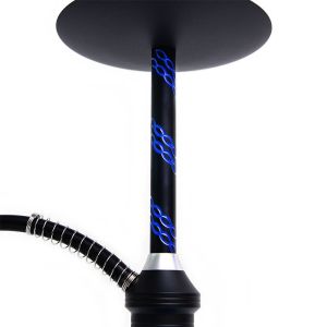Blue Red Black Single Hose Hookah Aluminum Glass Shisha Hookah 1 Hose