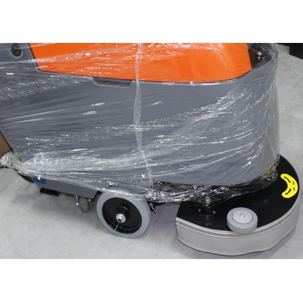 Black Color Hard Surface Floor Scrubber Washing Machine Walk Behind Heavy Duty
