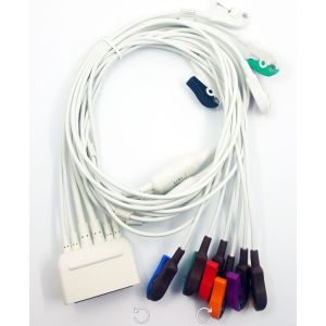 HP ST80i 989803180141 10 Lead Ekg Lead Wire TPU 18 Pin 1.1m