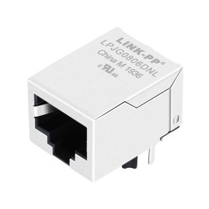 Quality HR901130A RJ45 With Integrated 10/100BT Magnetics THT Shielded LPJG0806DNL for sale