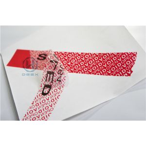 Retail Tamper Evident Security Labels With Anti - Counterfeit Sticker