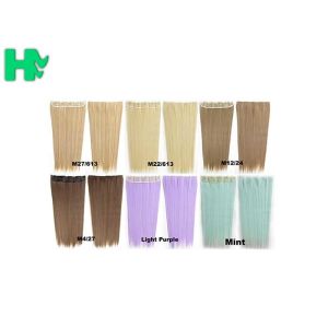 Synthetic Blonde Hair Extensions Korean Straight Human Hair Weave