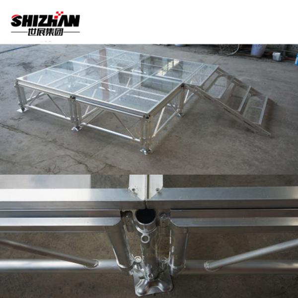 Durable Outdoor Wedding Platform Stage Event Decorative Aluminum Mobile Acrylic Stage