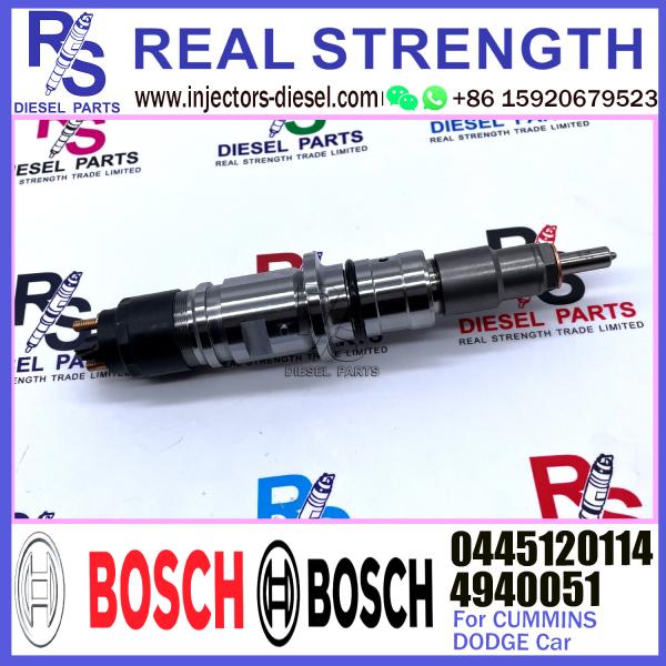 Buy BOSCH Diesel Injector 0445120114 Diesel Engine Parts 0445120113 0445120114 4940051 For CUMMINS Diesel Engine at wholesale prices