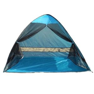 210*120*130CM Blue Silver Coated Polyester Outdoor Camping Beach Pop Up Tents