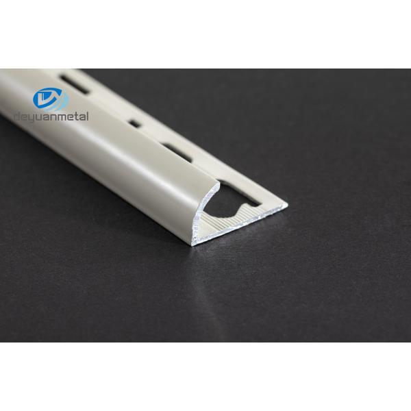 Buy 6063 Aluminum Corner Trim Round Shape Powder Coating White For Wall Trimming at wholesale prices